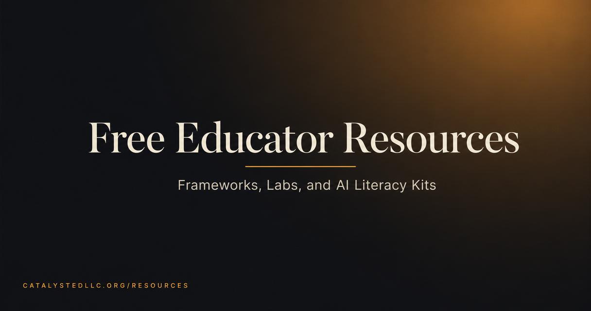 Free Educator Resources & Classroom Frameworks | Catalyst Ed